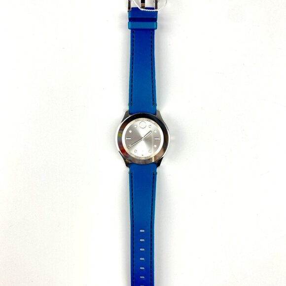 Movado 3600715 Bold Women Silver Dial Green Silicon Strap Swiss Watch, 38mm - Picture 2 of 8